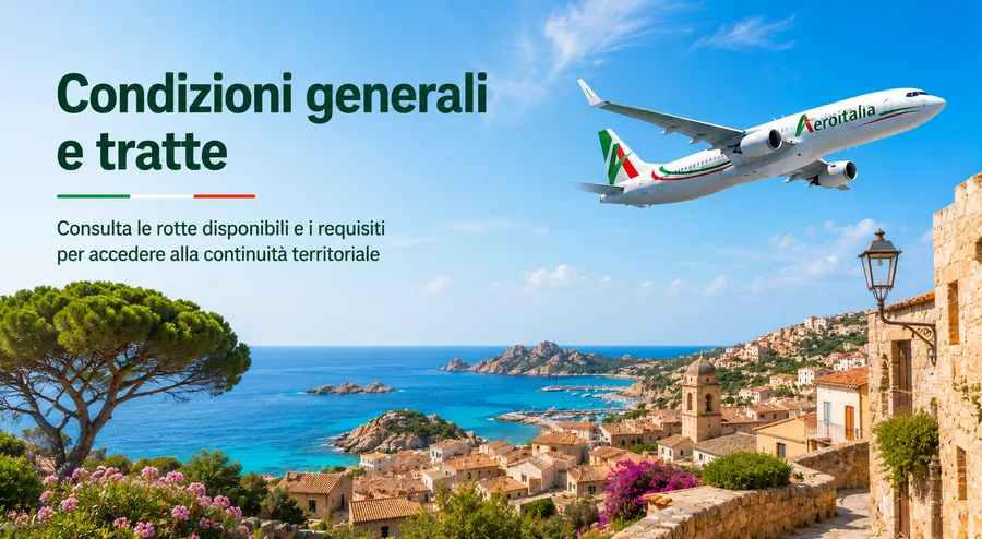 Continuità territoriale Sardegna, condizioni generali Aeroitalia per tariffe e prenotazioni